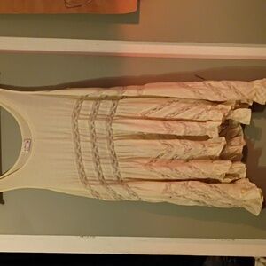 Intimately Free People Lace And Swiss Dot Mini Dress.